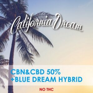 California Dream CBD25%+CBN25%+BLUE DREAM PREMIUM VAPE メンソール味 0.5ml/1ml 